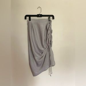 Silver Charlotte Russe scrunched skirt